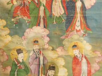 Chine, XVIIe siècle Importante peinture à l’encre et couleurs sur soie