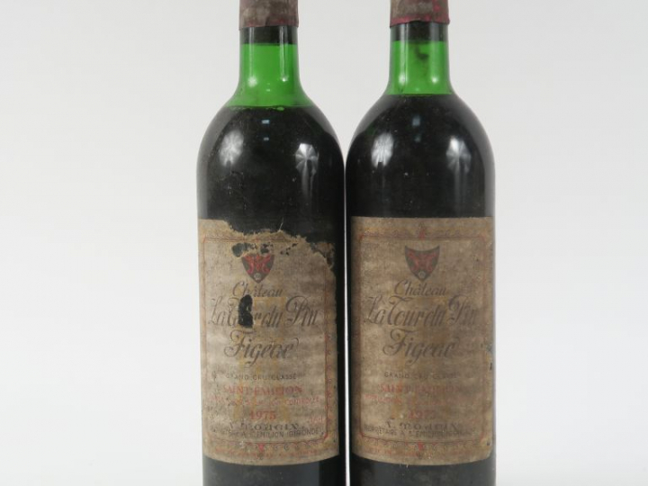 2 BOUTEILLES CHÂTEAU LA TOUR DU PIN FIGEAC GCC ST EMILION - 1975 - 1 L