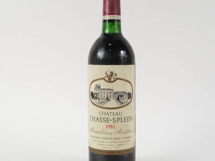 1 BOUTEILLE CHÂTEAU CHASSE SPLEEN MOULIS - 1981 - BG