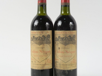 Vente aux enchères 2 BOUTEILLES CHÂTEAU CALON SEGUR GCC STE ESTEPHE - 1981 - LB/BS
