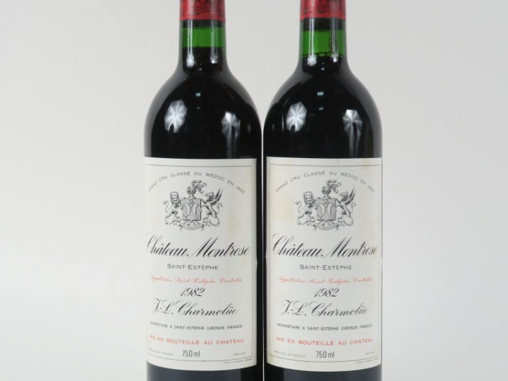 2 BOUTEILLES CHÂTEAU MONTROSE GCC ST ESTEPHE - 1982