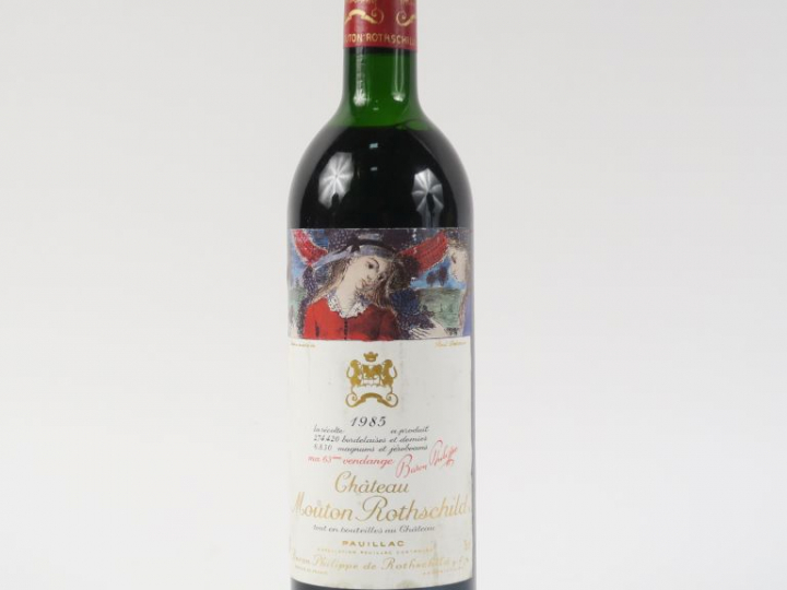 1 BOUTEILLE CHÂTEAU MOUTON ROTHSCHILD 1er GCC PAUILLAC - 1985 - HEP/CA