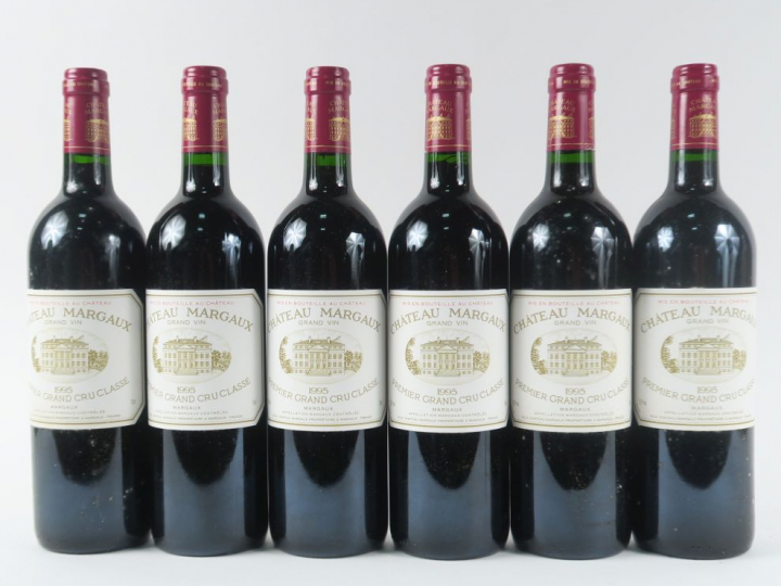 6 BOUTEILLES CHÂTEAU MARGAUX 1er GCC MARGAUX - 1995