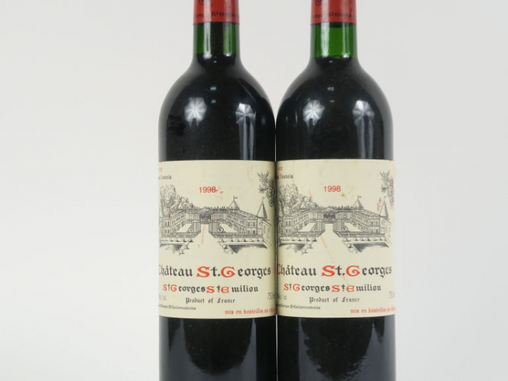 2 BOUTEILLES CHÂTEAU ST GEORGES MONTAGNE ST EMILION - 1998