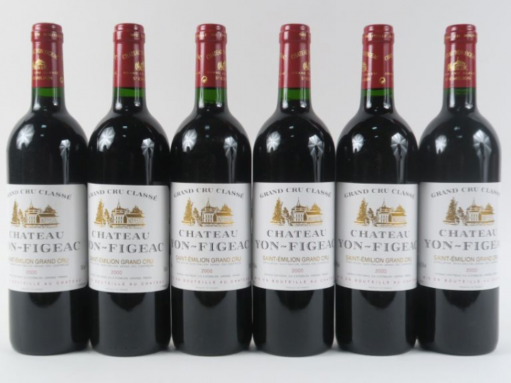 6 BOUTEILLES CHÂTEAU YON FIGEAC GCC ST EMLION - 2000
