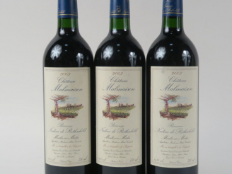 Vente aux enchères 3 BOUTEILLES CHÂTEAU MALMAISON MOULIS - 2003