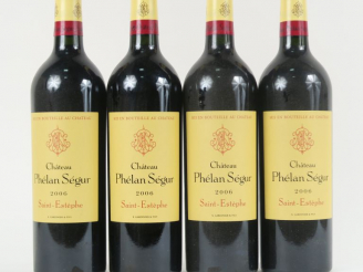 Vente aux enchères 4 BOUTEILLES CHÂTEAU PHELAN SEGUR ST ESTEPHE - 2006