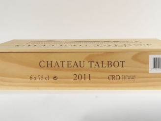 Vente aux enchères 6 BOUTEILLES CHÂTEAU TALBOT GCC ST JULIEN - 2011 - CBO