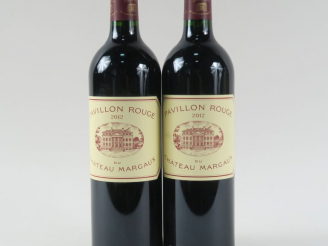 Vente aux enchères 2 BOUTEILLES PAVILLON ROUGE DU CHÂTEAU MARGAUX - 2012