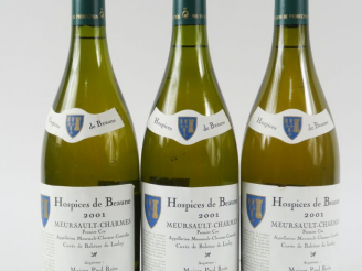Vente aux enchères 3 BOUTEILLES MEURSAULT CHARMES 1er CRU 'CUVÉE de BAHÈRE de LANLAY' HOS