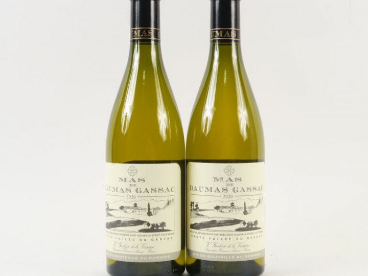 2 BOUTEILLES MAS DE DAUMAS GASSAC BLANC - 2020