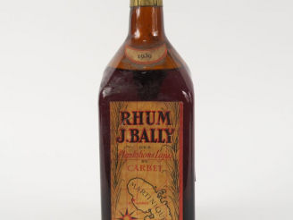 Vente aux enchères 1 BOUTEILLE RHUM J. BALLY 45° - 1939 - BLS/NIVEAU MOYEN