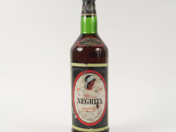 1 VIEILLE BOUTEILLE (1 L) RHUM NEGRITA 'OLD NICK RUM' BARDINET 44° - E