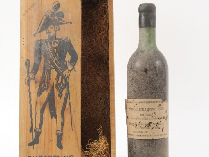 1 BOUTEILLE FINE ARMAGNAC 'GRANDE RESERVE' DUCASTAING - 1900 - COFFRET