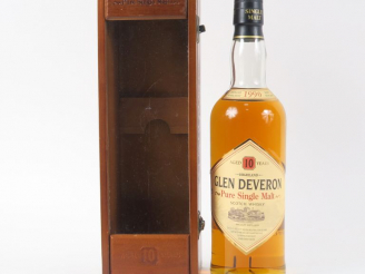 Vente aux enchères 1 BOUTEILLE SCOTCH WHISKY GLEN DEVERON '10 ANS' - 1991 - COFFRET