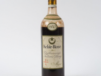 Vente aux enchères 1 BOUTEILLE KEBIR ROSÉ ALGERIE - 1947 - VIDANGE