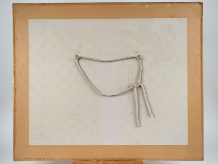 Yves BRAYER. "Paysage des alpilles". Lithographie signée. Dim. (à vue)