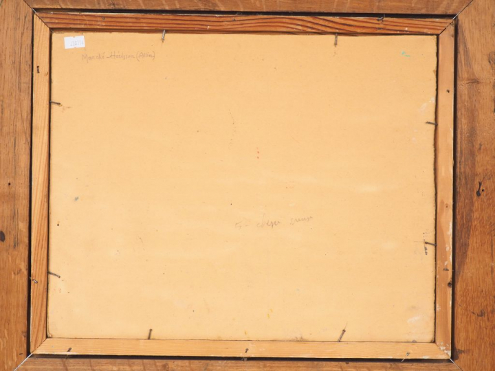 Victor Louis CUGUEN. "Jour de marché à Hérisson dans l'Allier" Huile s