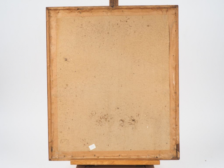 CARRERE. "Entrée de propriété". Gouache, signée en bas à gauche. Dim. 