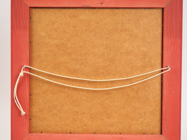 CHARVET. "Visage féminin". Huile sur isorel, signée et datée 2000 en b