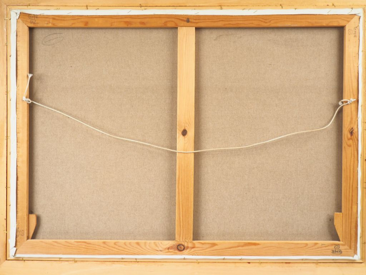 M. GAZEL. "Ballerine". Huile toile, signée en bas à gauche. Dim. 65 x 