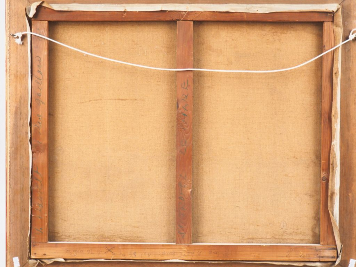 Willem VAN HASSELT. "St-Tropez, le phare". Huile sur toile, signée en 