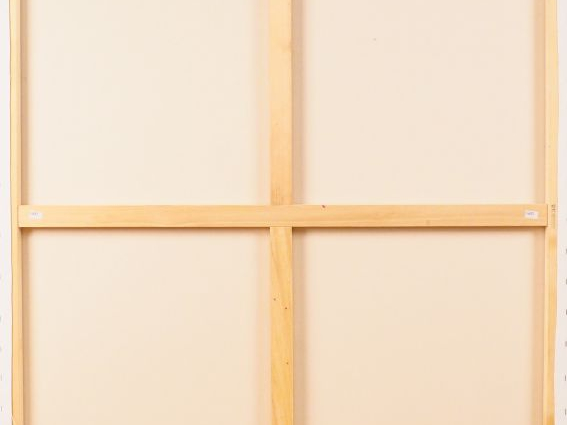 EL KALO. "Girafe". Grande huile sur toile, signée en bas à droite. Dim