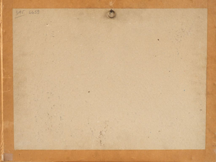 LAPRADE. "Le village vu du parc". Pastel, signé en bas à droite. Dim. 