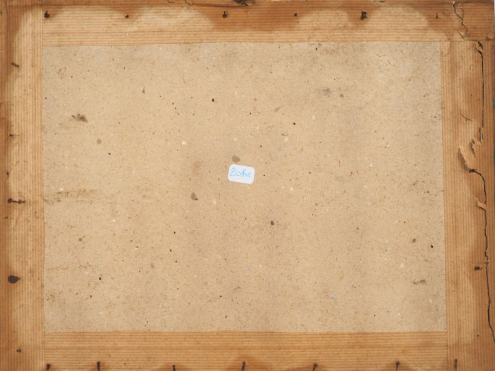 Willy MUCHA.  "port catalan" Aquarelle, signée en bas à droite et dédi