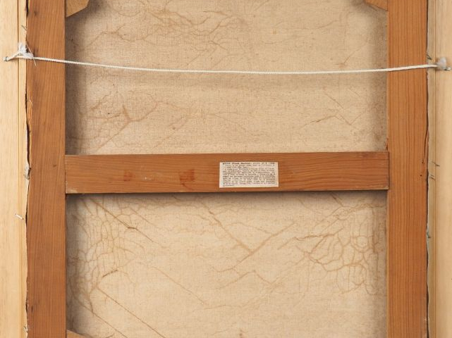 Franck Harmon MYERS. "marine". Huile sur toile, signée en bas à droite