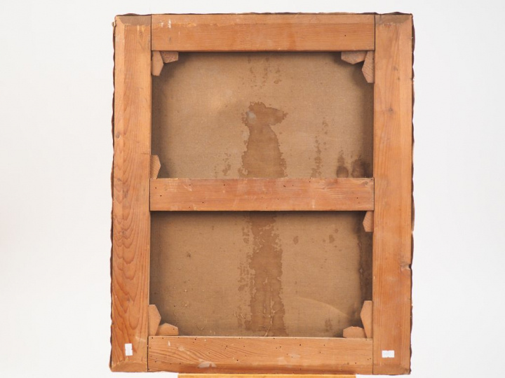 J. PROVOST.  "Portrait de cadet". Dim. 65 x 54 cm. Huile sur toile, si