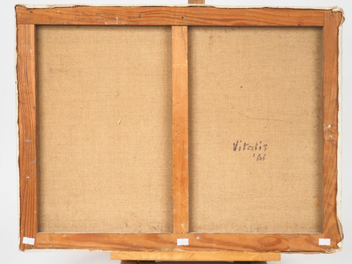 Macario VITALIS. "la baie des Curés, Plestin les grèves en Bretagne" H