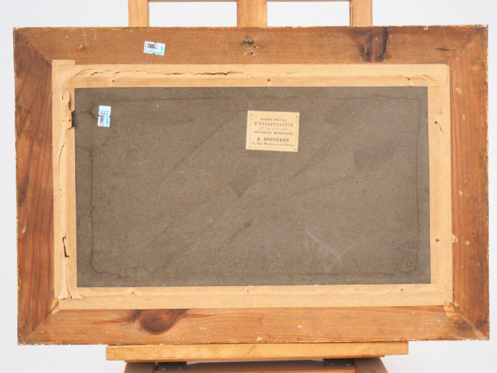 Henri de WAROQUIER.  "Etude de paysage".  Huile sur toile, signée en b