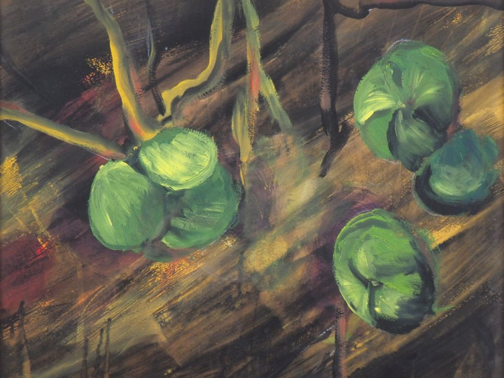 Ecole française XXème. "sans titre". Attribuée à Nina GIRLING au dos. 