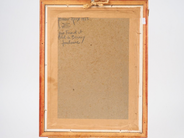 Fernand ROUX.  "Rue fermat". Aquarelle, signée en bas à gauche et daté