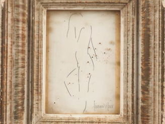 Vente aux enchères Fernand ROUX. "Nu stylisé". Dessin, signé en bas à droite. Dim. (à vue