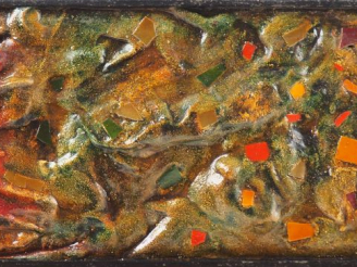 Vente aux enchères Fernand ROUX. "Emaux et camées II". Technique mixte. Dim. 55 x 19 cm.