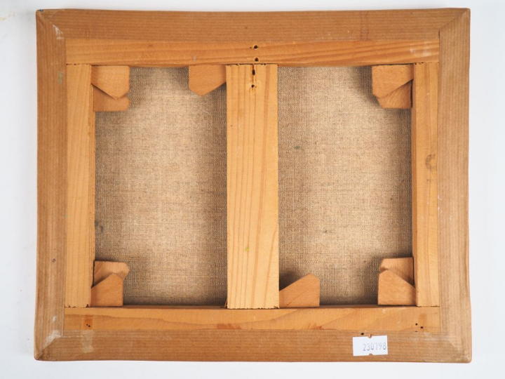 André VIGNOLES. "Nature morte". Huile sur toile, signée en bas à droit