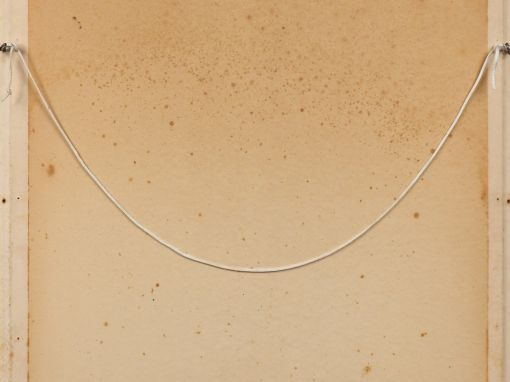 André VIGNOLES. "Demoiselles à la plage". Pastel, signé en bas à gauch