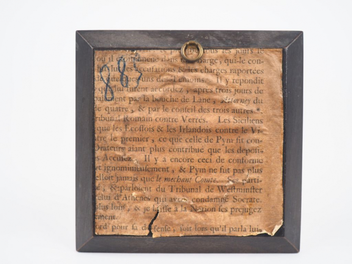 DAVID (d'après). "Portrait de jeune fille au ruban bleu" Miniature, si