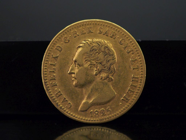 Pièce de 40 Lire or, 1825.   