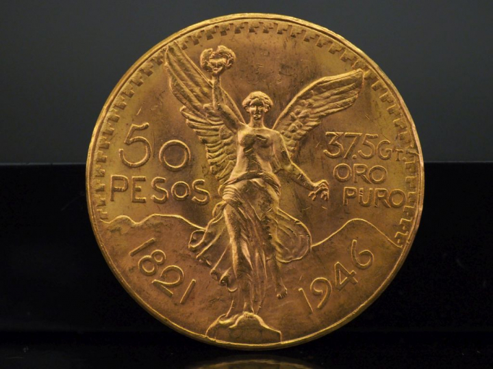 Pièce de 50 Pesos or.   