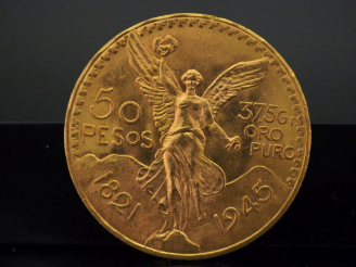 Vente aux enchères Pièce de 50 Pesos or.   