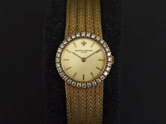 Vente aux enchères VACHERON CONSTANTIN Montre bracelet de dame, boitier et bracelet en or