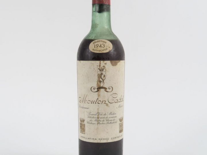 1 BOUTEILLE MOUTON CADET BORDEAUX - 1943 - MEP