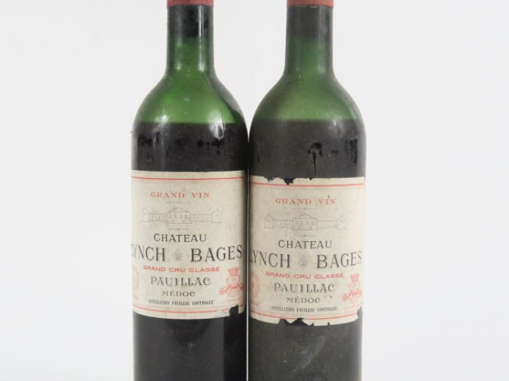 2 BOUTEILLES CHÂTEAU LYNCH BAGES GCC PAUILLAC - 1964 - BEP