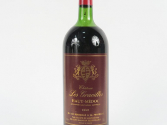 Vente aux enchères 1 MAGNUM CHÂTEAU LES GRAVILLES HAUT MEDOC - 1982 - HEP
