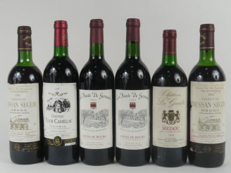 Vente aux enchères 6 BOUTEILLES BORDEAUX DIVERS