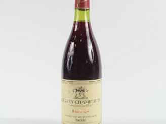 Vente aux enchères 1 BOUTEILLE GEVREY CHAMBERTIN NICOLAS - 1972