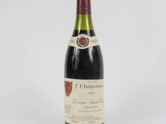 Vente aux enchères 1 BOUTEILLE ROMANÉE SAINT VIVANT GC F. CHAUVENET - 1975 - 3 CM